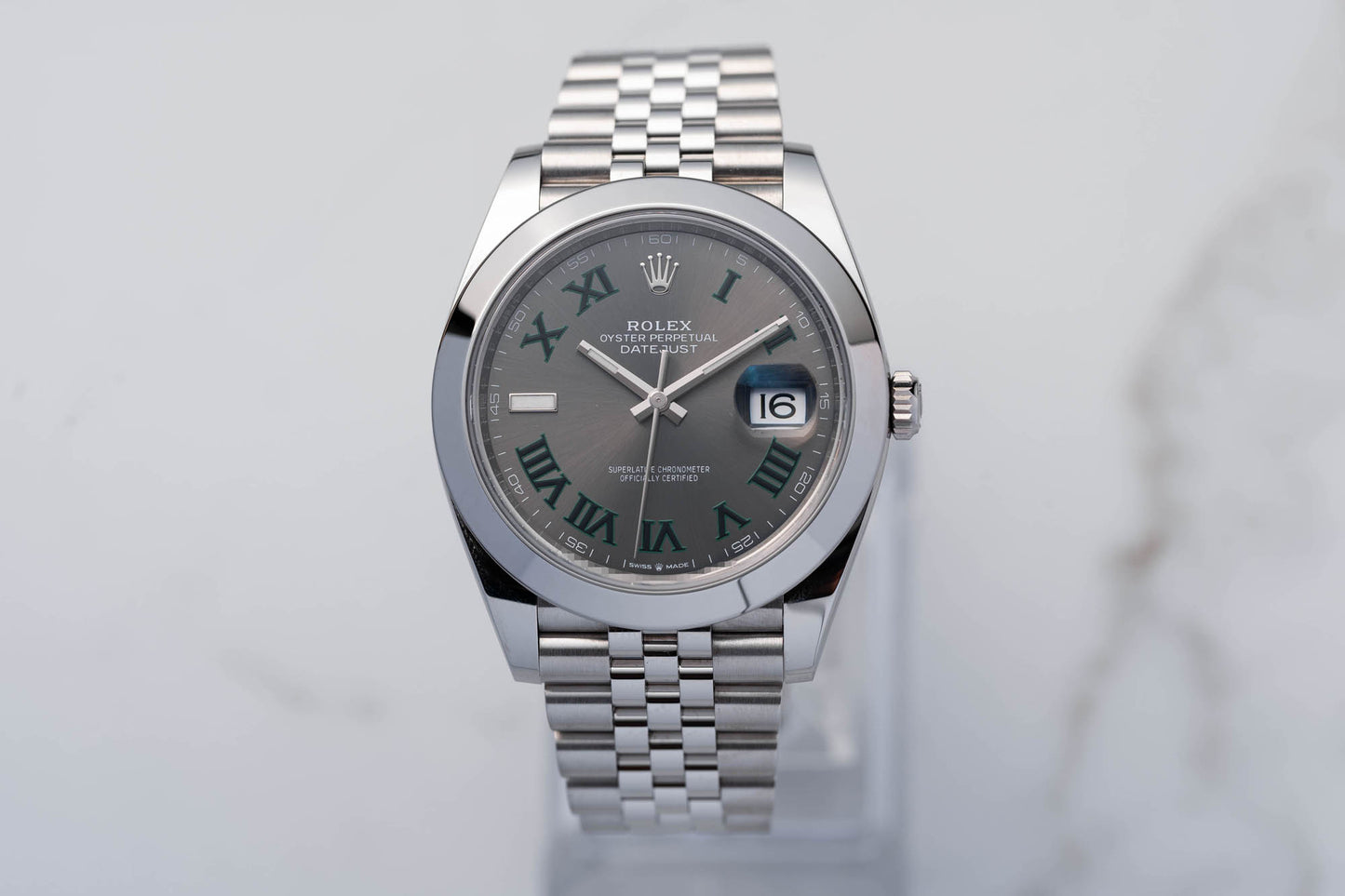 Rolex Datejust 41 Uhr - 126300 - "Wimbledon" - Full-Set