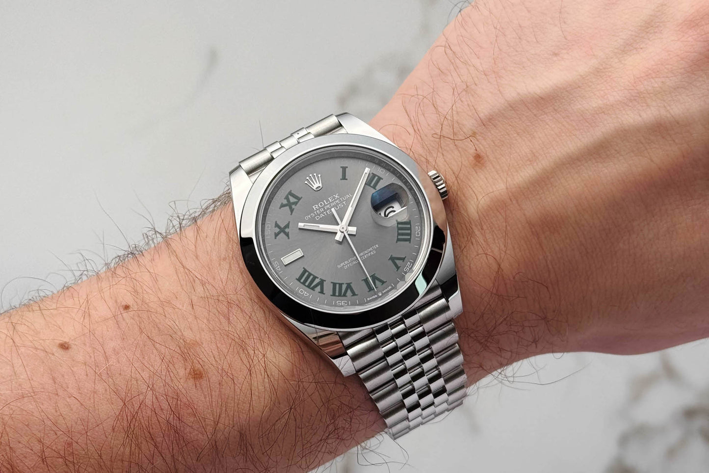 Rolex Datejust 41 Uhr - 126300 - "Wimbledon" - Full-Set