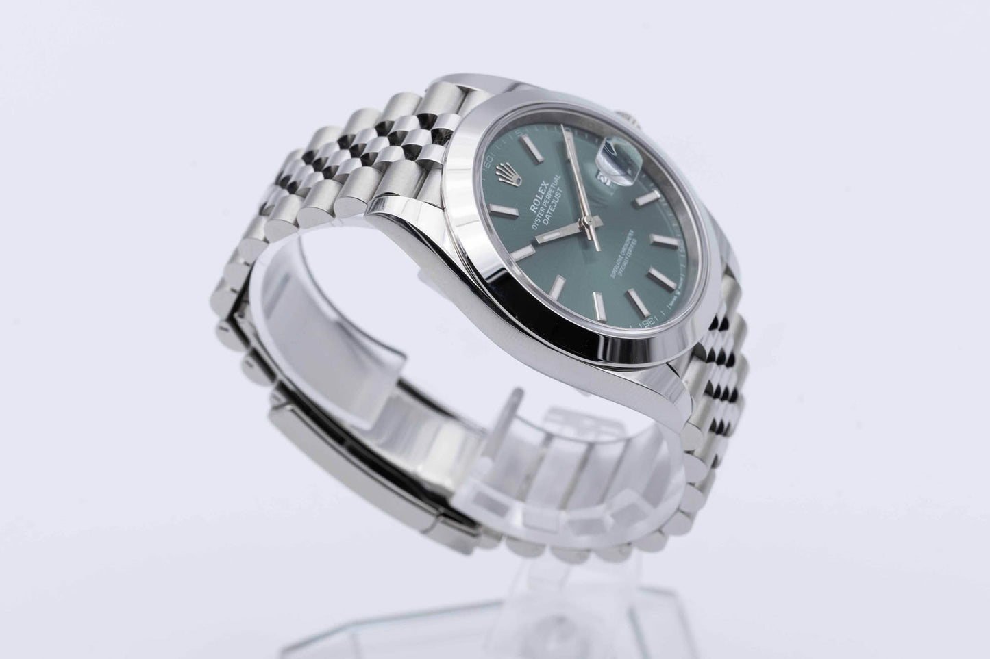 Rolex Datejust 41 Uhr - 126300 - Mintgrün - Full-Set