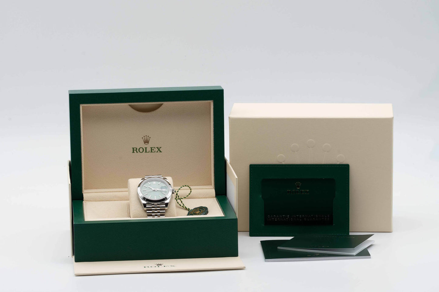 Rolex Datejust 41 Uhr - 126300 - Mintgrün - Full-Set
