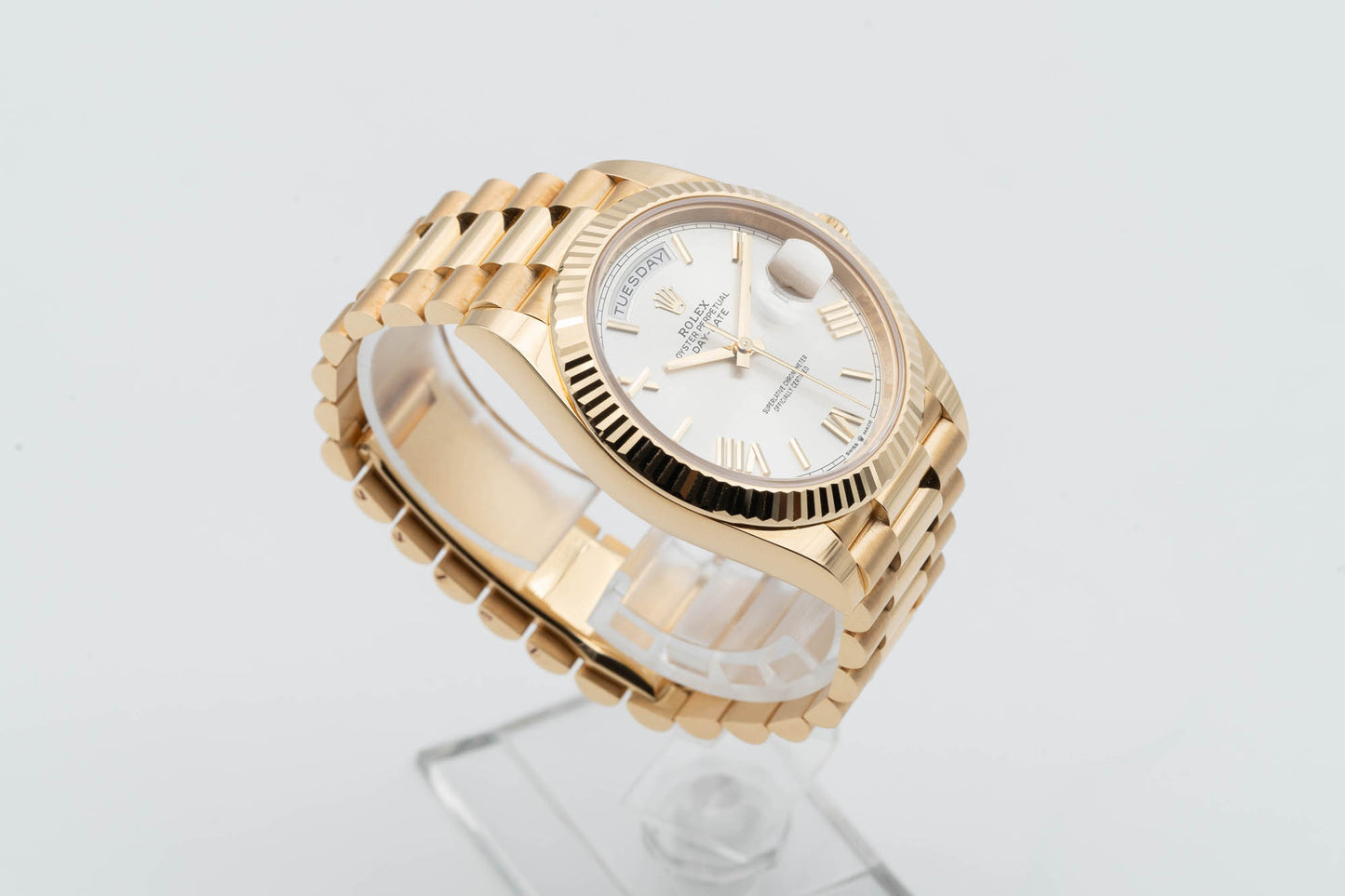 Rolex Day-Date 40 Uhr - 228238 - Silber römisch - Full-Set