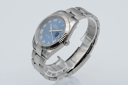 Rolex Datejust 41 Uhr - 126334 - blau/römisch - Full-Set