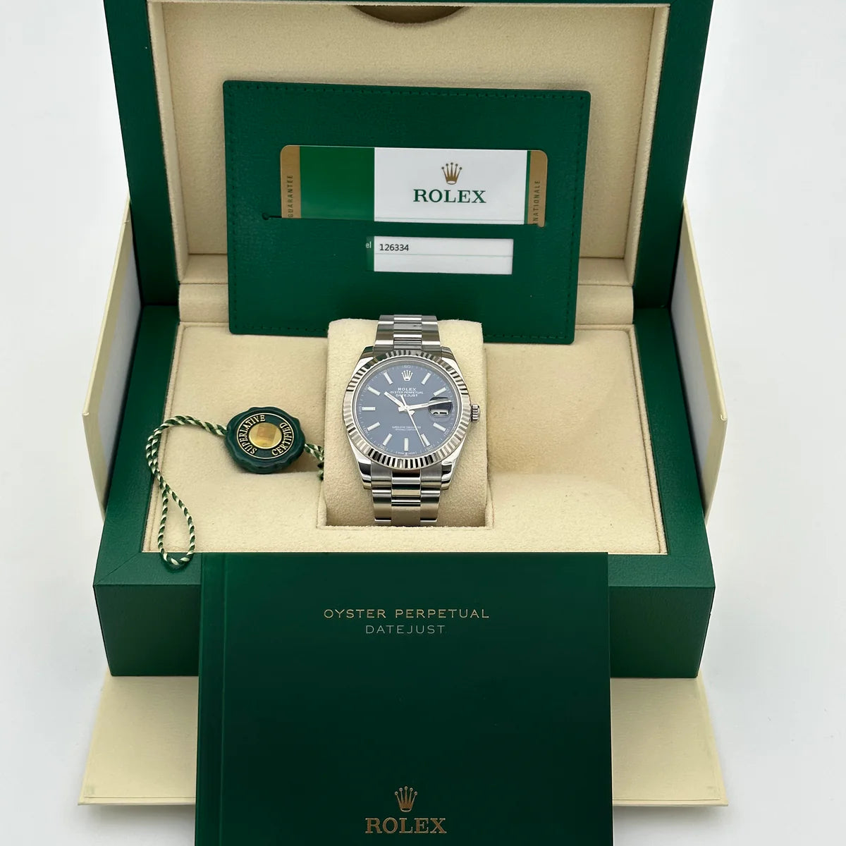 Rolex Datejust 41 Blau Full-Set Guter Zustand 2019