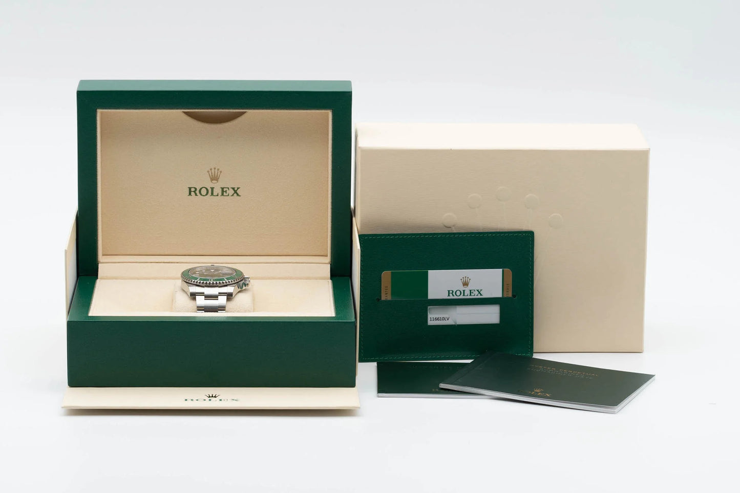 Rolex Submariner 116610LV "Hulk" - Box & Papiere 2019