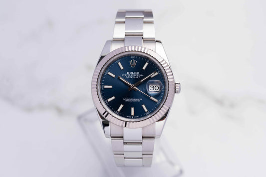 Rolex Datejust 41 Blue-Dial - Full-Set 2024