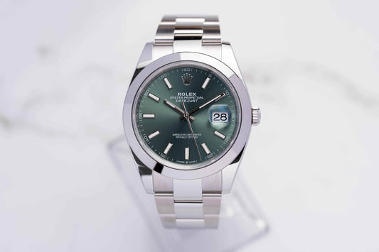 Rolex Datejust 41 Green Dial Oysterband - BRAND NEW 2024