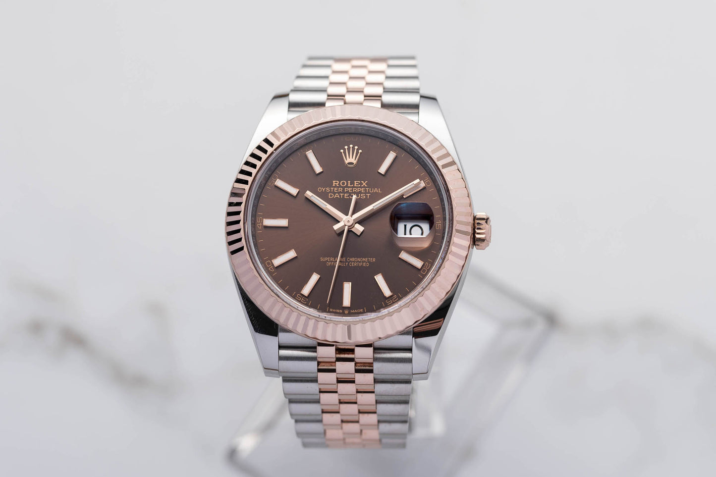 Rolex Datejust 126331 choco-Dial LIKE-NEW Full-Set