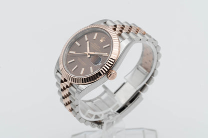 Rolex Datejust 126331 choco-Dial LIKE-NEW Full-Set