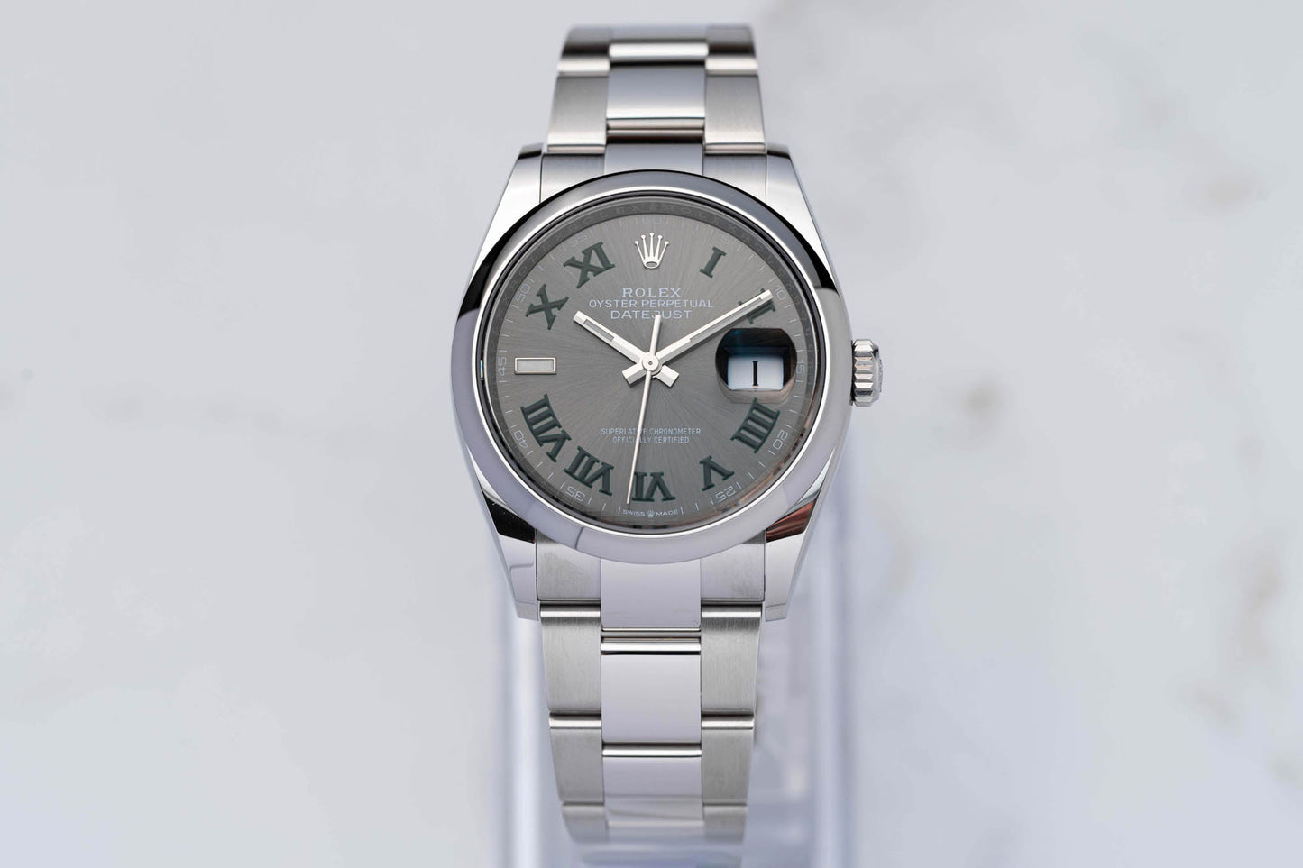 Rolex Datejust 36 "Wimbledon" Uhr - 126200 - Full-Set