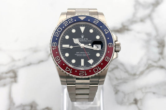 Rolex GMT-Master II "Pepsi" Weißgold - Full Set 2015 - sehr guter Zustand