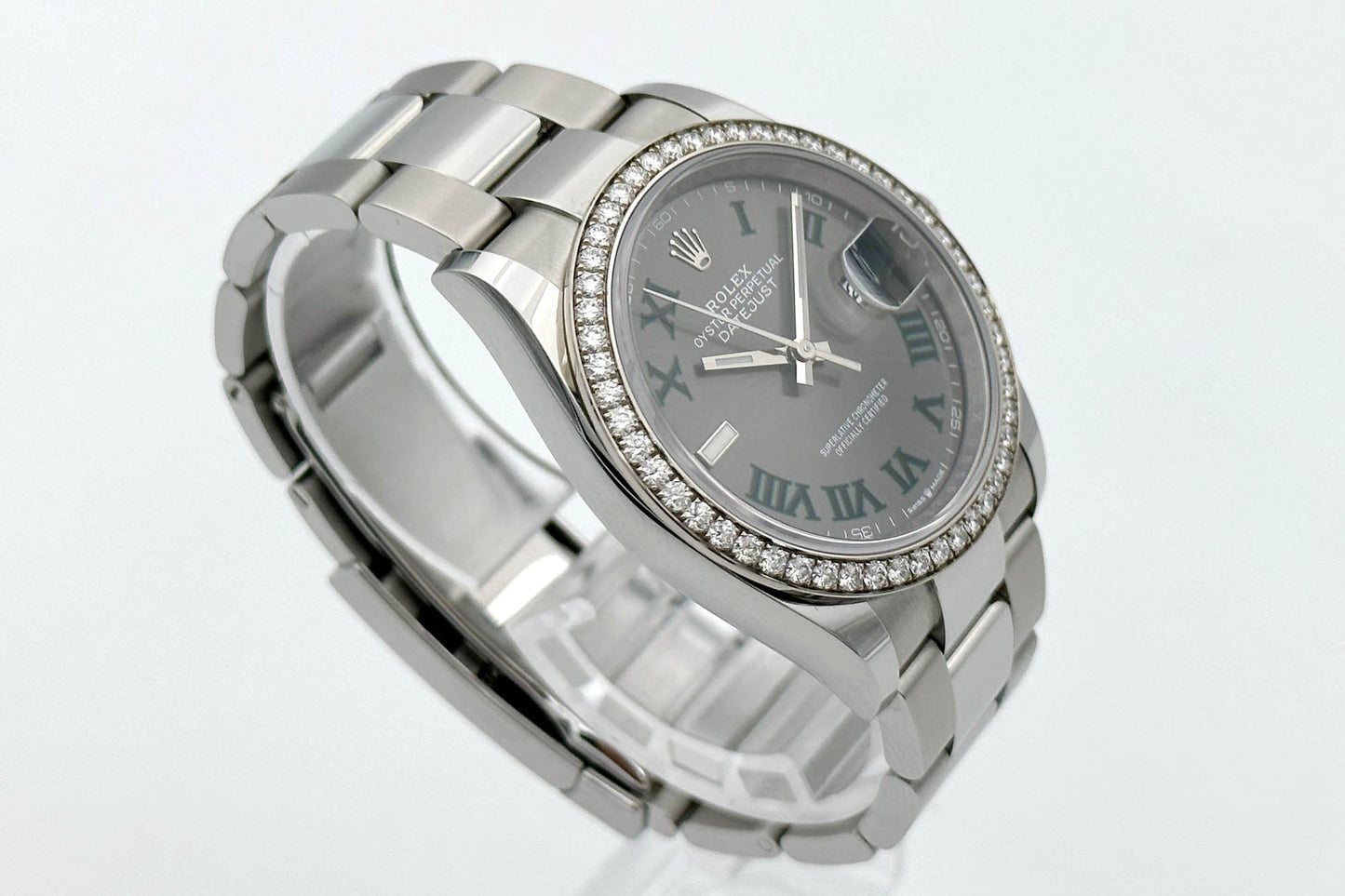 Rolex Datejust 36 Wimbledon Factory Diamonds - Full-Set 2021