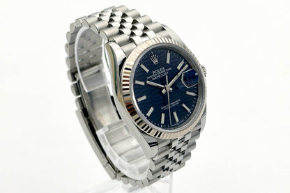 Rolex Datejust 36 Motif Dial BLUE - Full-Set 2021