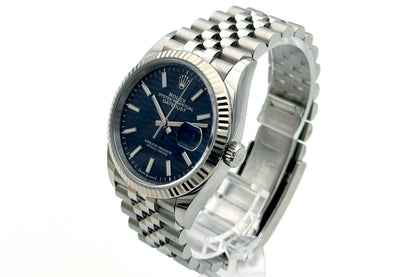 Rolex Datejust 36 Motif Dial BLUE - Full-Set 2021